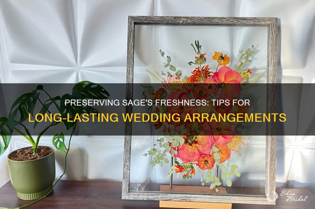 how to keep sage from wilting for wedding arrangements