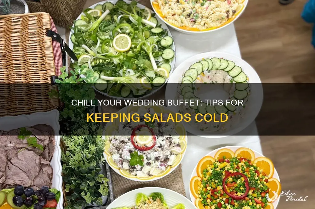how to keep salads cold at a wedding buffet