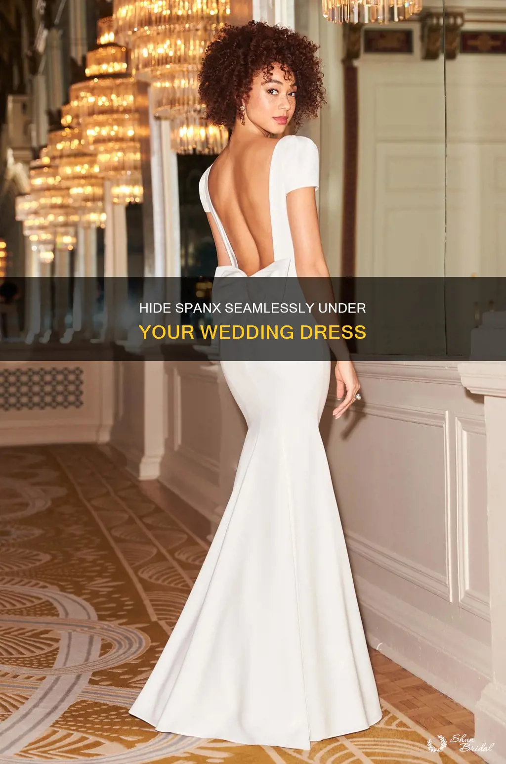 how to keep spanx from showing wedding dress