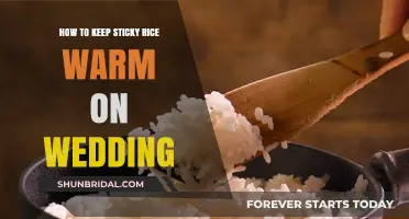 Perfectly Warm Sticky Rice: Tips for Your Wedding Feast