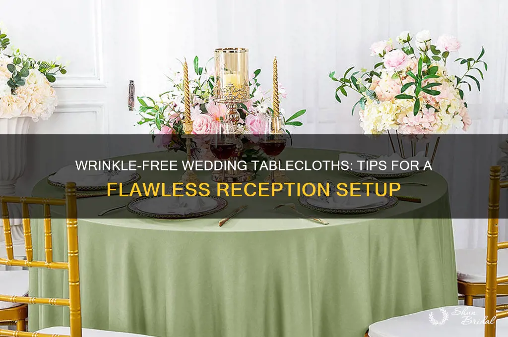 how to keep tablecloths from wrinkling before wedding