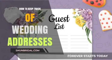 Address Book for Wedding Bliss