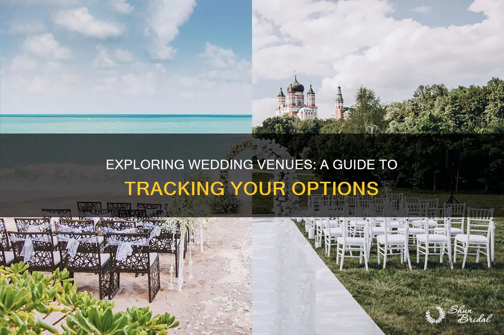 how to keep track of wedding venues