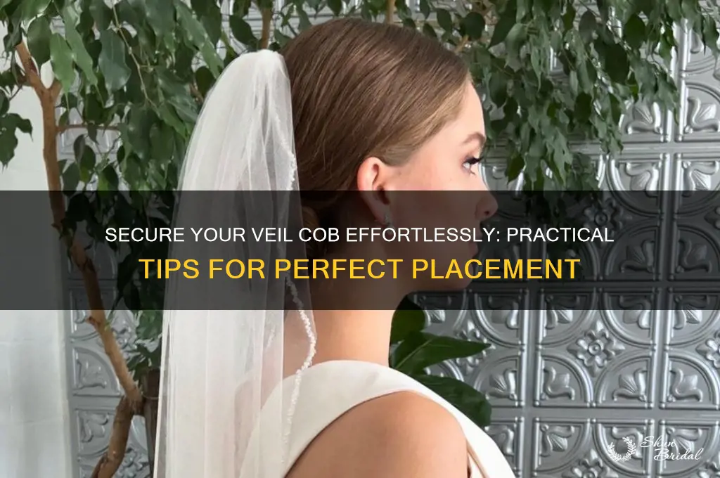 how to keep veil cob in place