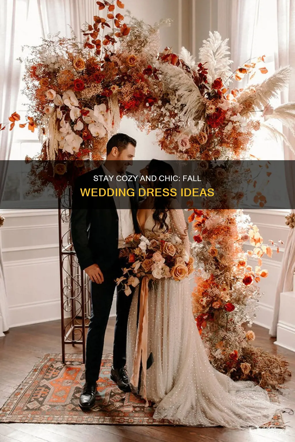 how to keep warm fall wedding dress