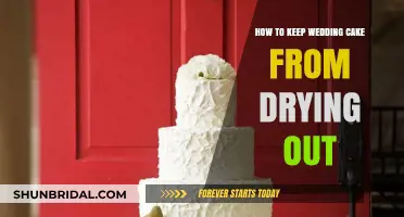 Moisture Magic: Preventing Wedding Cake Drying Out