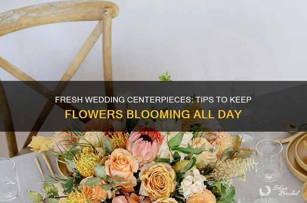 how to keep wedding centerpieces fresh