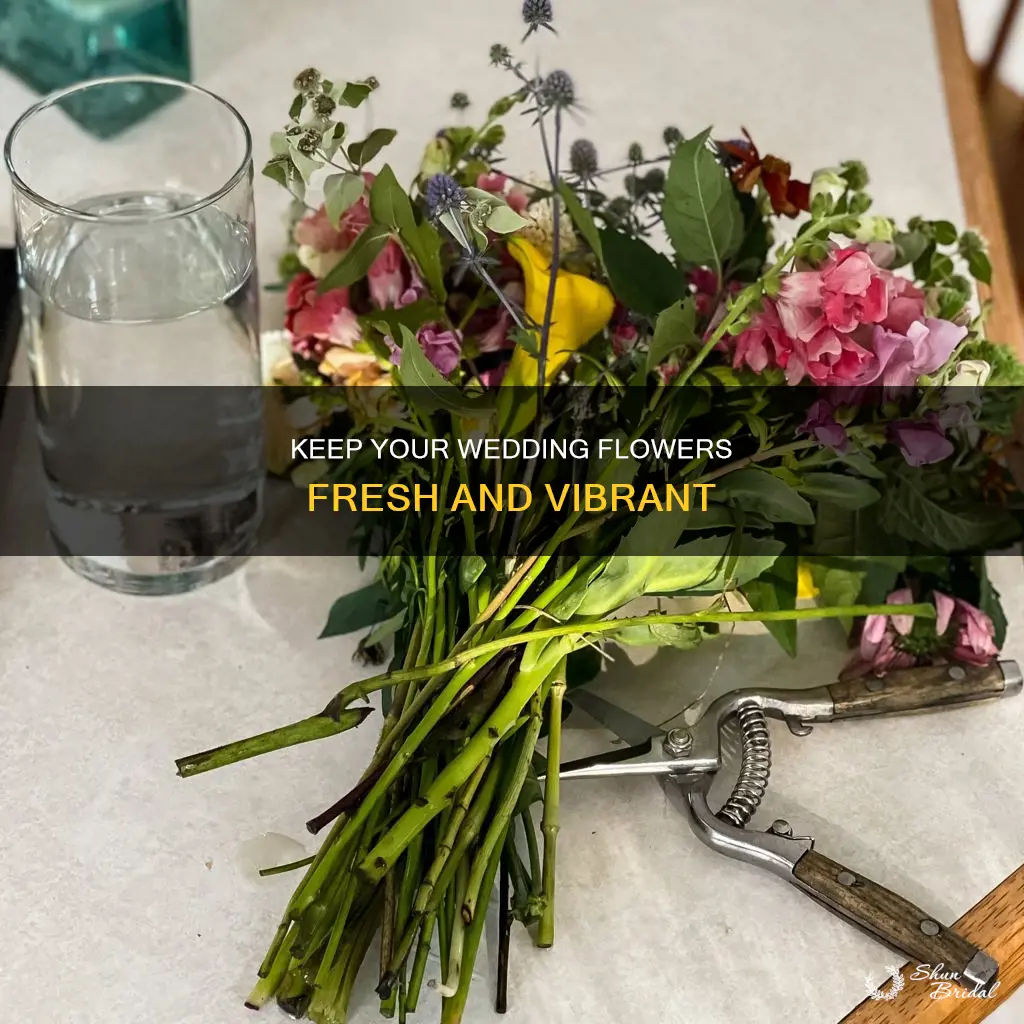 how to keep wedding flowers from wilting