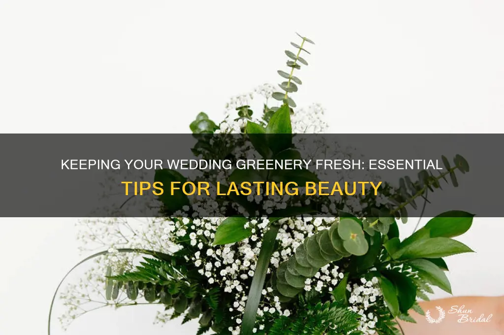 how to keep wedding greenery fresh