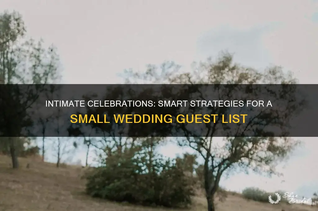 how to keep wedding list small