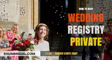 Keeping Your Wedding Registry Private and Personal