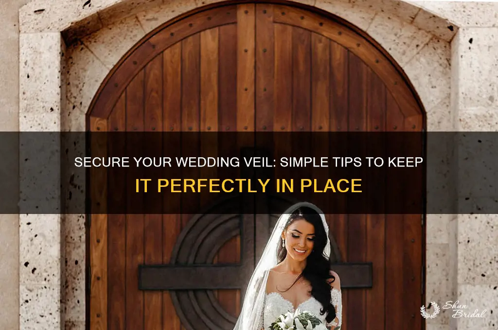 how to keep wedding veil in place