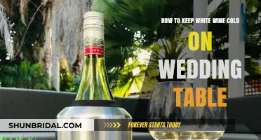 Chill Elegantly: Keeping White Wine Cold at Your Wedding Reception