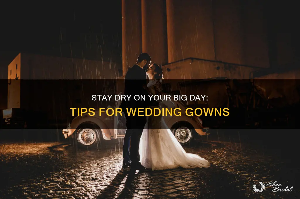 how to keep your legs dry under your wedding dress