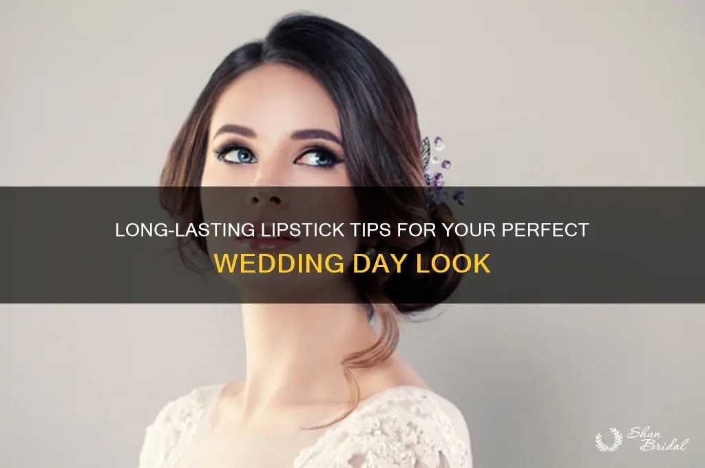 how to keep your lipstick on wedding day