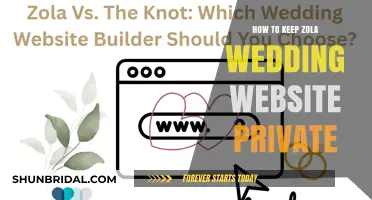 Secure Your Zola Wedding Website: A Guide to Keeping It Private