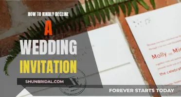 Declining Wedding Invites: Kindly Expressing Your Regrets