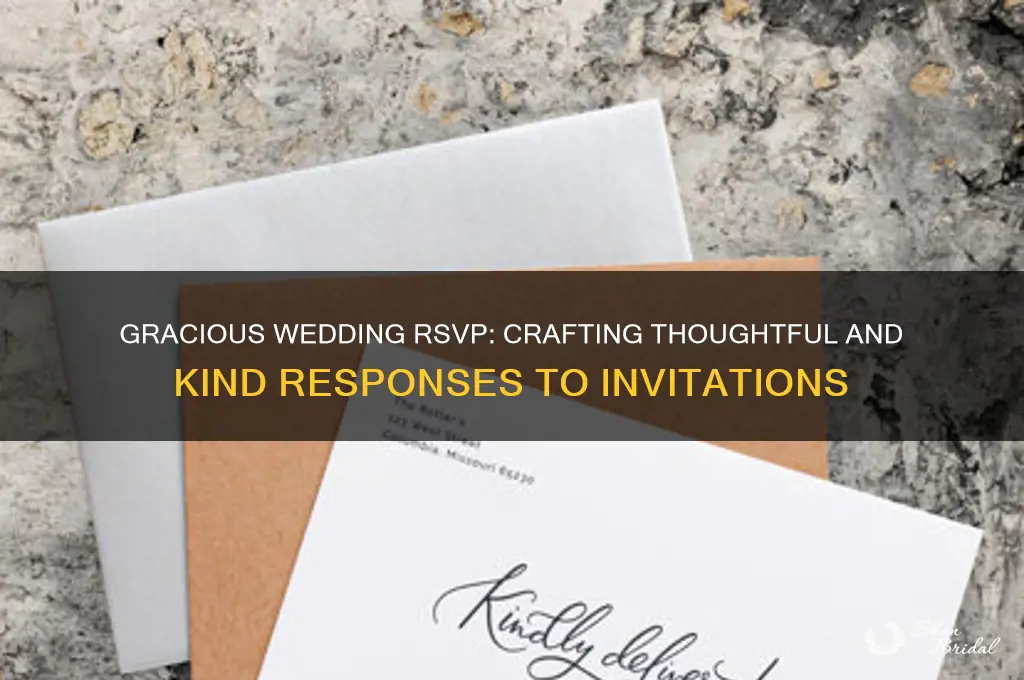 how to kindly reply by wedding