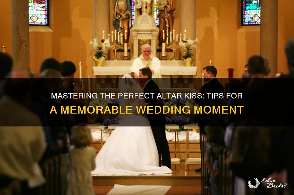 how to kiss at the altar wedding