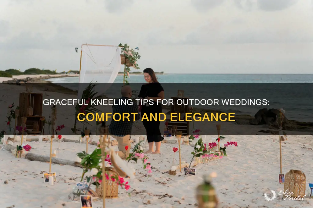 how to kneel at outdoor wedding