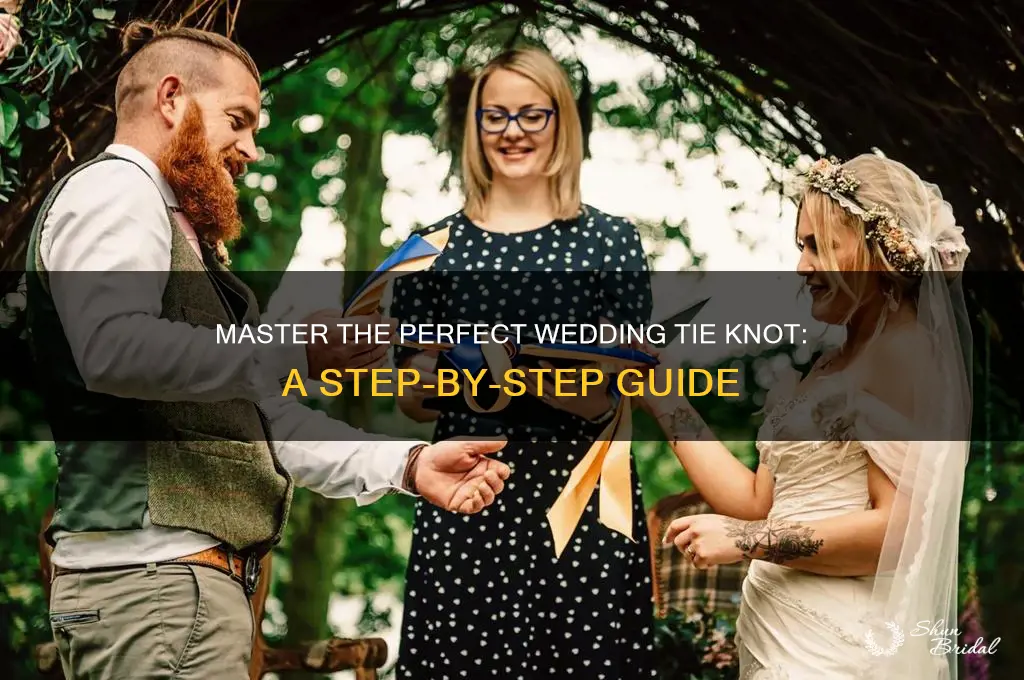 how to knot wedding tie