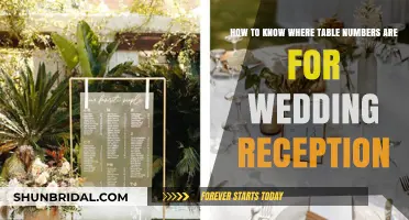Finding Table Numbers: A Guide for Wedding Reception Seating