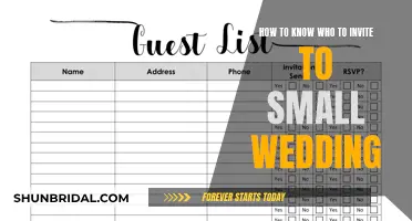 Small Wedding Guest List: Who Makes the Cut?