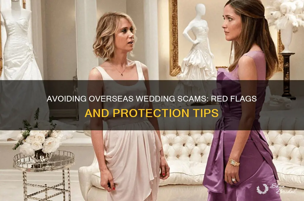 how to know you are on an oberseas wedding scam