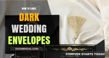 Elegant Dark Wedding Envelopes: A Step-by-Step Labeling Guide