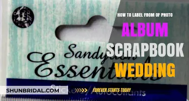 Labeling Your Wedding Album: Creative Scrapbook Tips