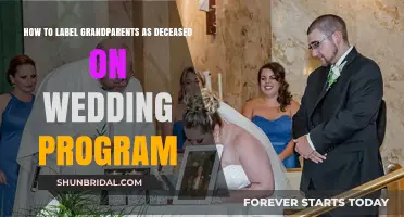 Honoring Deceased Grandparents: A Guide to Wedding Program Memorials