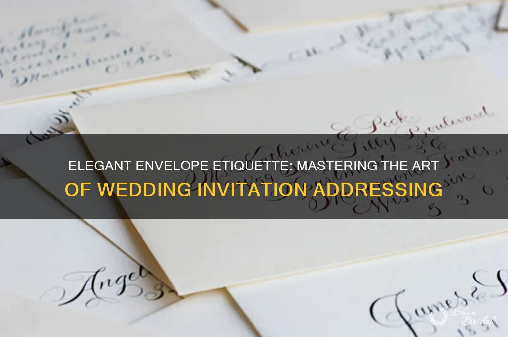 how to label wedding envelopes