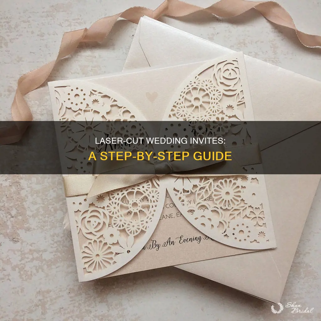 how to laser cut wedding invitations