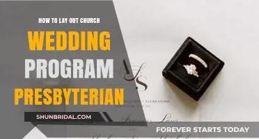 Planning a Presbyterian Church Wedding: A Step-by-Step Program Layout Guide
