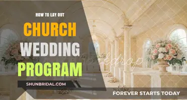 Elegant Church Wedding Program Layout: A Step-by-Step Guide