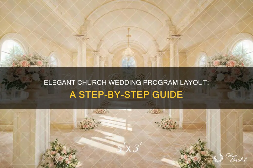how to lay out church wedding program