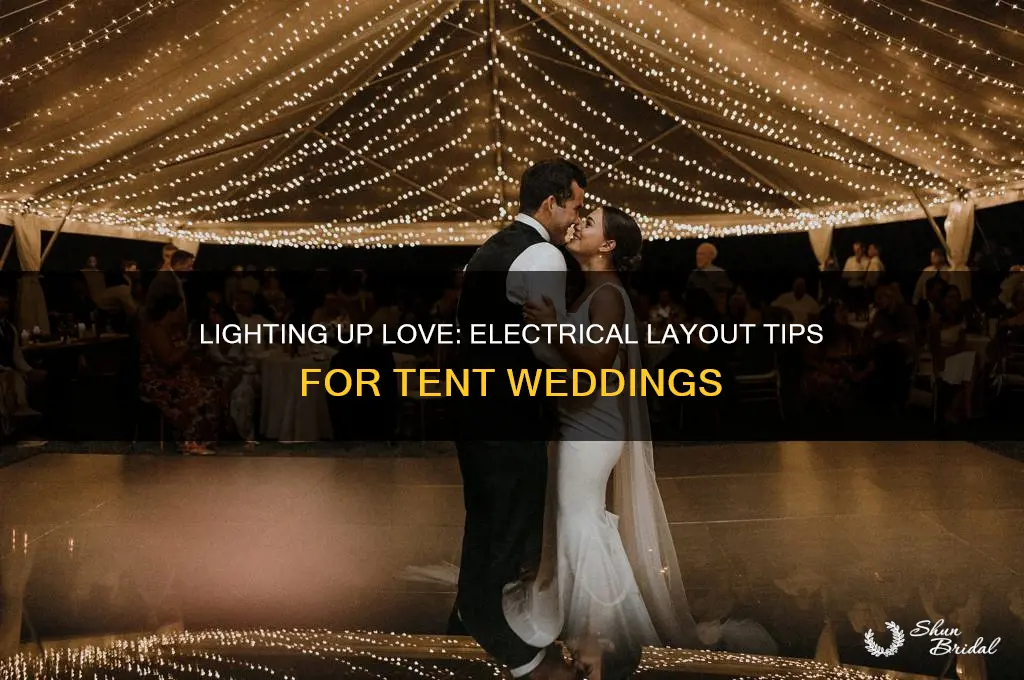 how to lay out electrical for tent wedding