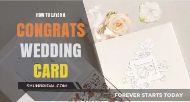 Creative Ways to Layer a Congrats Wedding Card for a Personal Touch
