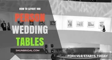 Elegant 100-Person Wedding Table Layout Ideas and Tips