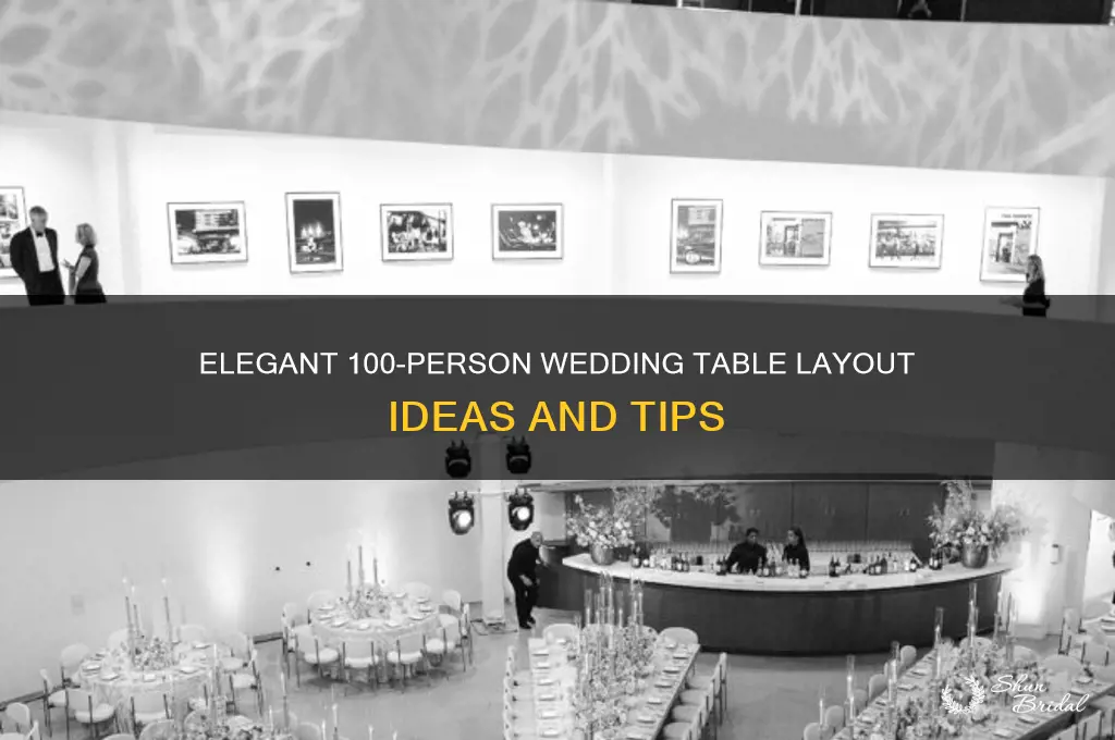 how to layout 100 person wedding tables