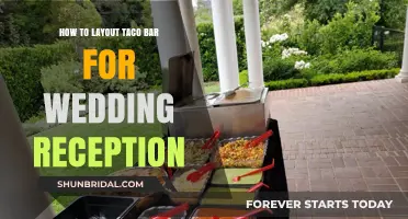 Tasty Taco Bar Layout for Your Wedding Reception