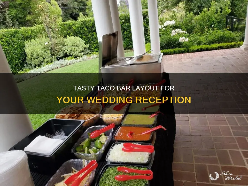 how to layout taco bar for wedding reception