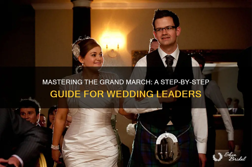 how to lead the grand march at a wedding