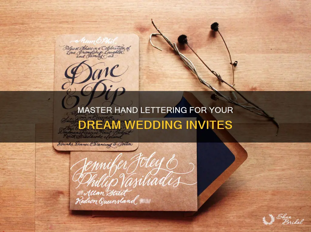 how to learn hand lettering for wedding invitations