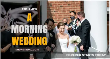 Graceful Exit: Tips for Leaving a Morning Wedding Early and Etiquette