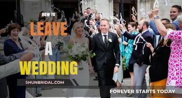 Graceful Exit: How to Leave a Wedding Early Without Causing a Scene