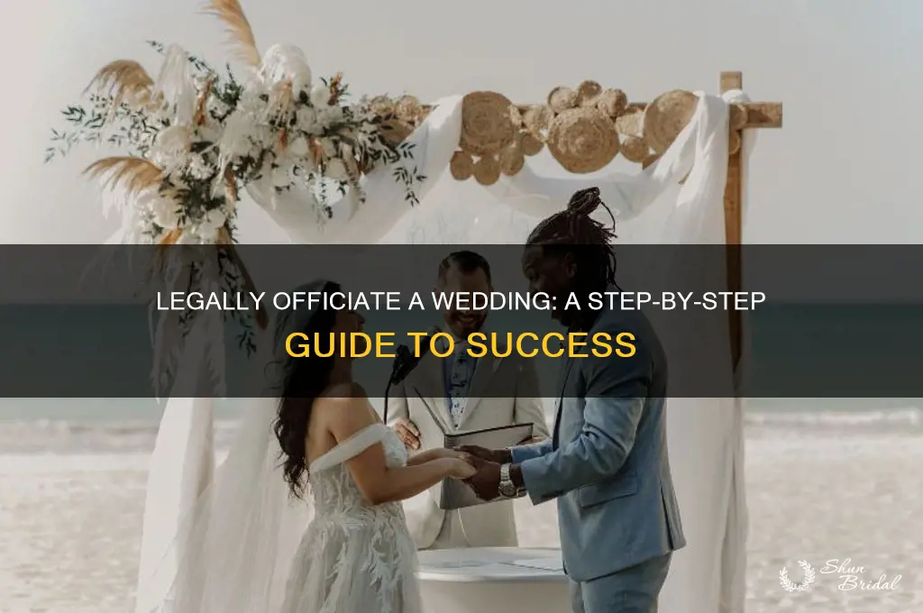 how to legally officate a wedding