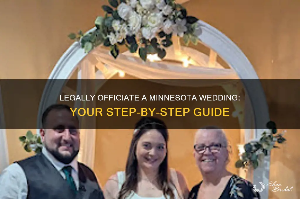 how to legally officiate a wedding in minnesota