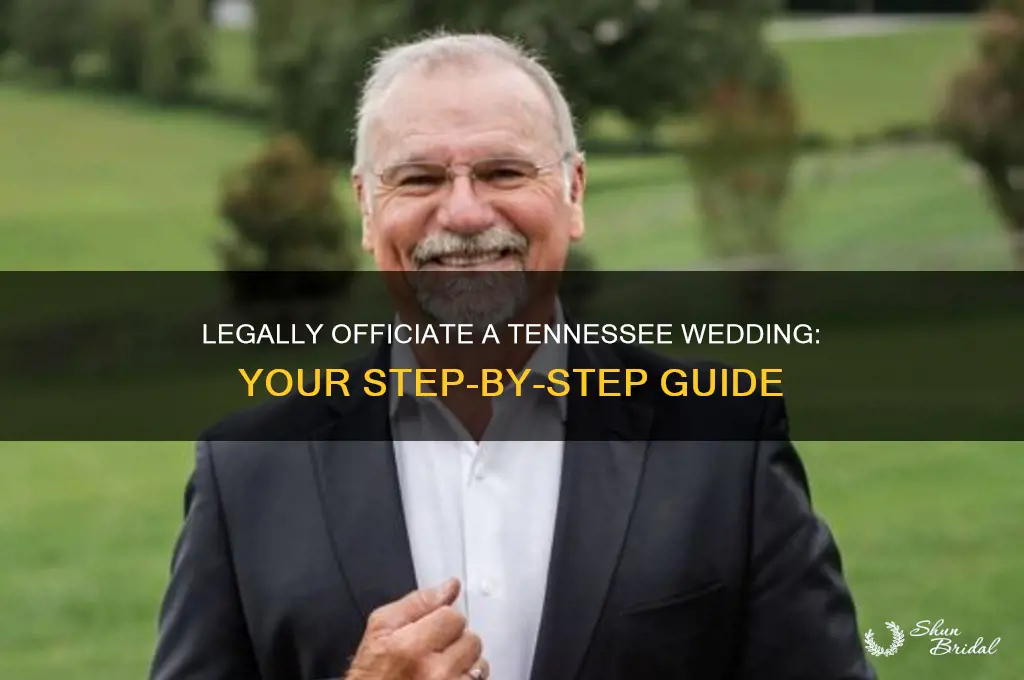 how to legally officiate a wedding in Tennessee