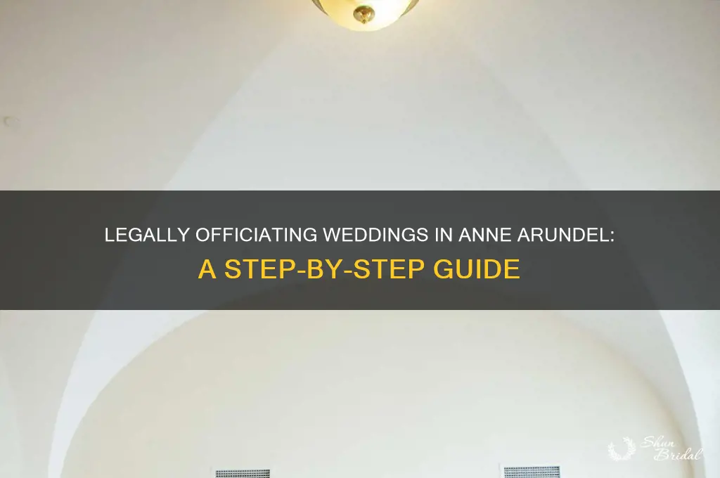 how to legally officiate weddings anne arundel
